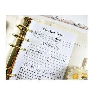 Personal Size Goal Planner Inserts, Personal Size Goal Planner Inserts, Fits with Kate Spade, Louis Vuitton, Carpe Diem, Color Crush, Filofax, Kikki K (Planner Sold Separately)