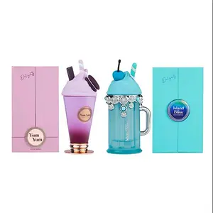 Yum Yum & Island Eau de Parfum Spray 100ml (3.4 oz) Bundle | Two Irresistible Fruity- Fragrances for Everyday Wear Floral Gourmand Long-Lasting Perfume