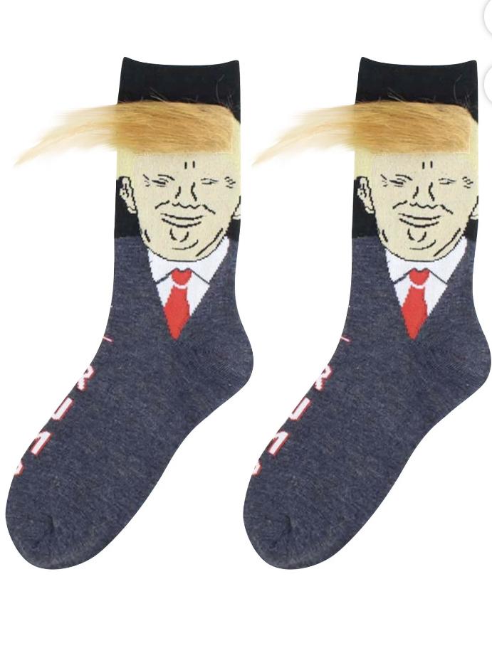 One pair of Donald trump funny unisex socks