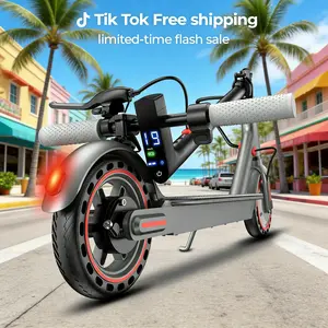 Electric Scooter -19 MPH Max Speed, 8.5''Honeycomb Solid Tires, 350W Motor, 12 Miles Range,Adjustable Speed Foldable Commuter Scooter with Dual Braking System &App Control School Scooters