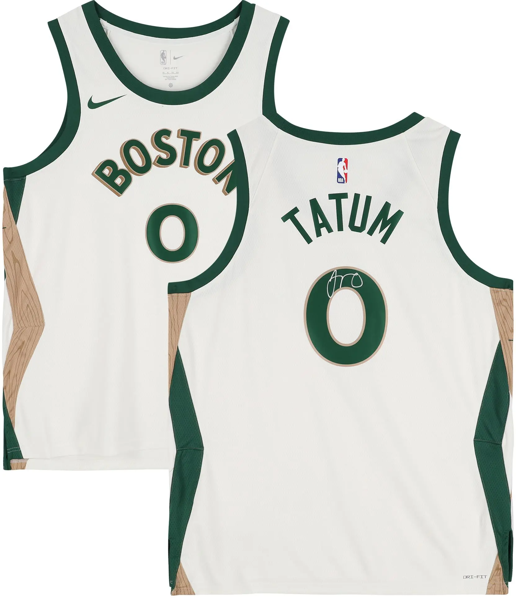 Jayson Tatum Boston Celtics Autographed White Nike 2023-24 City Edition Swingman Jersey - Fanatics Authentic Certified