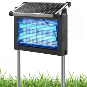 Zero Queen Solar Bug Zapper Outdoor, Upgraded IP67 Waterproof Mosquito Zapper Outdoor Solar Powered Mosquito Killers Electronic Weatherproof