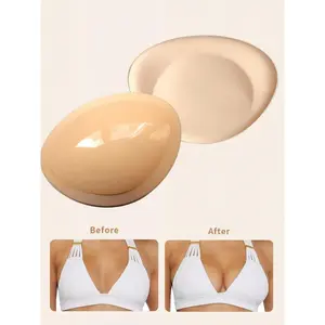 2pcs Chest Enhancement Adhesive Bra, Thick Sponge Bra Pad, Chest Enhancement Removable Attachment, Swimsuit, Invisible Bra, Intimate Accessories
