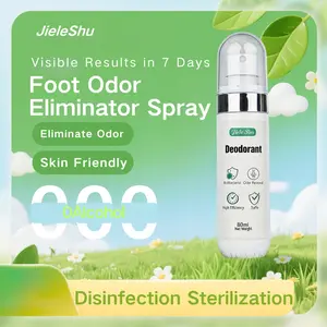 Jieleshu Natural Deodorant Spray 80ml & 50g Powder Antibacterial Formula Odor Control Underarm Antiperspirant Personal Care Body Deodorant - Bodydeodorant
