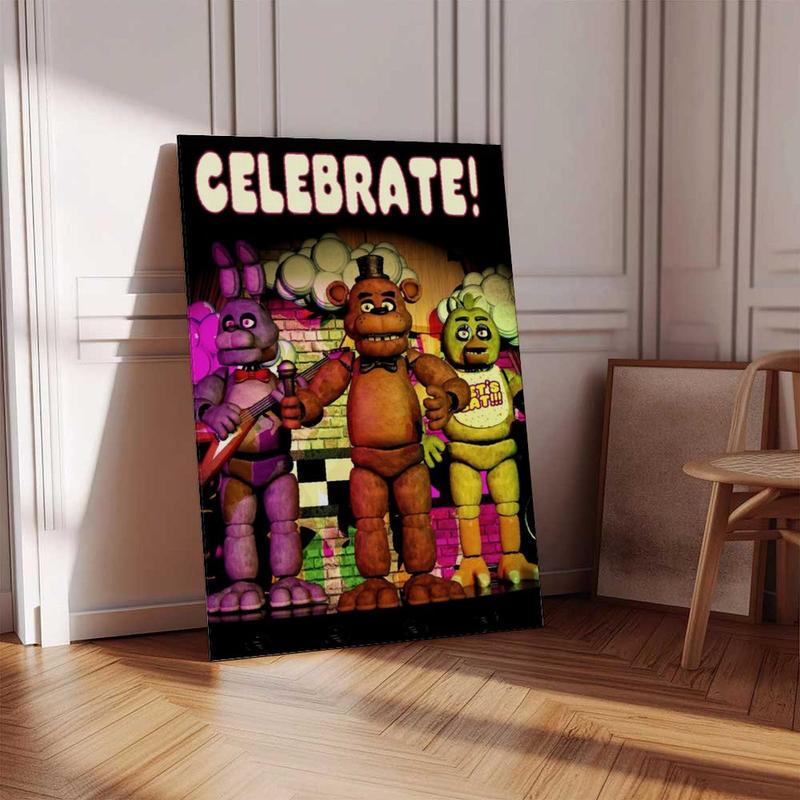Interesting Fox Posters, Five Nights Freddy'S Posters, Five Nights On Freddy'S Celebration Wall Posters, High-Definition Canvas Posters, Cool Bedroom Aesthetic Art Posters, Retro Posters, Movie Posters, Wall Decorations, Retro Wall Art
