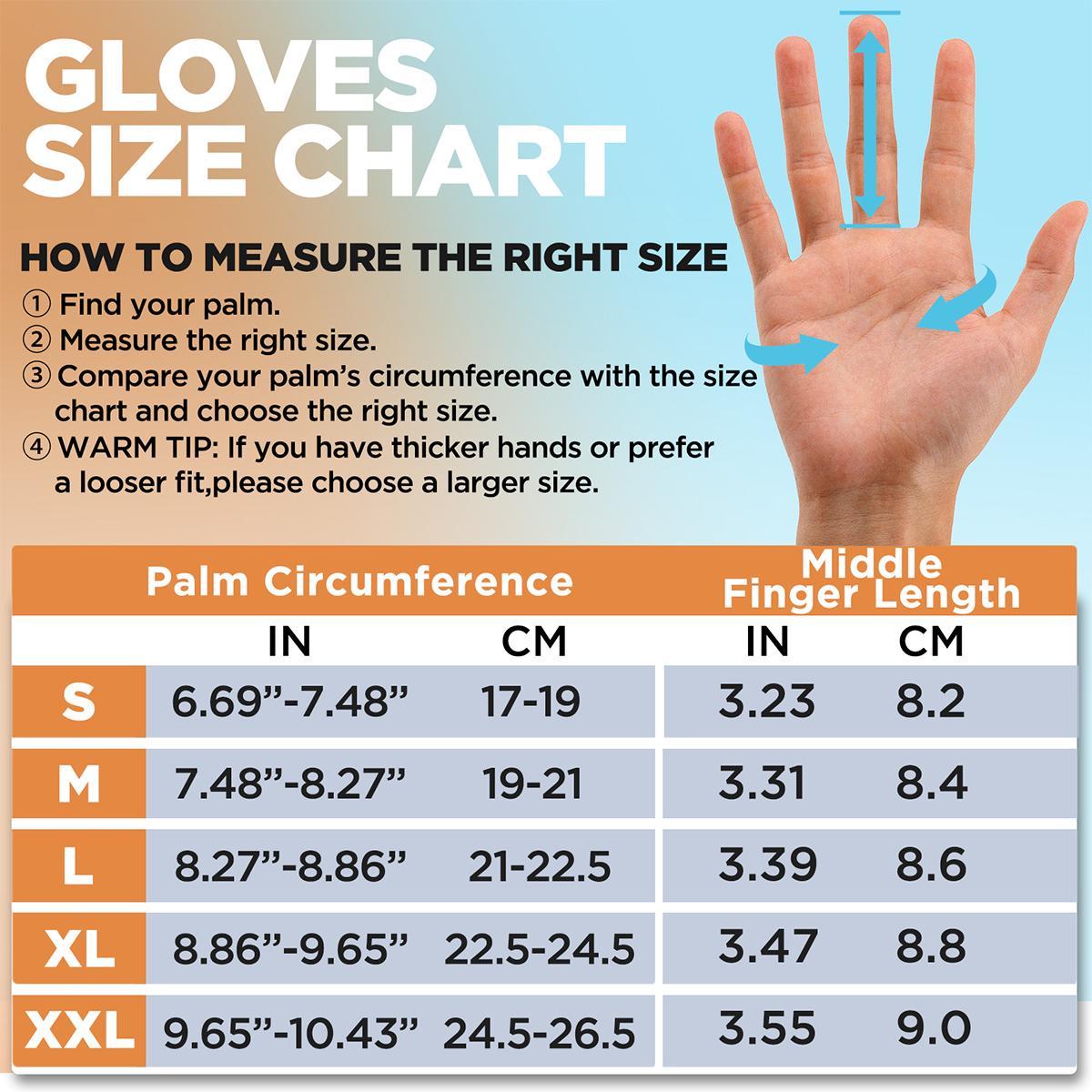 Winter Waterproof Ski Snow Warm Gloves for Women Men, Windproof Cold Weather Thermal with Touchscreen Fingers, for Running Driving Cycling Hiking Biking Outdoor Sports Daily Work RG802 Hand Cover