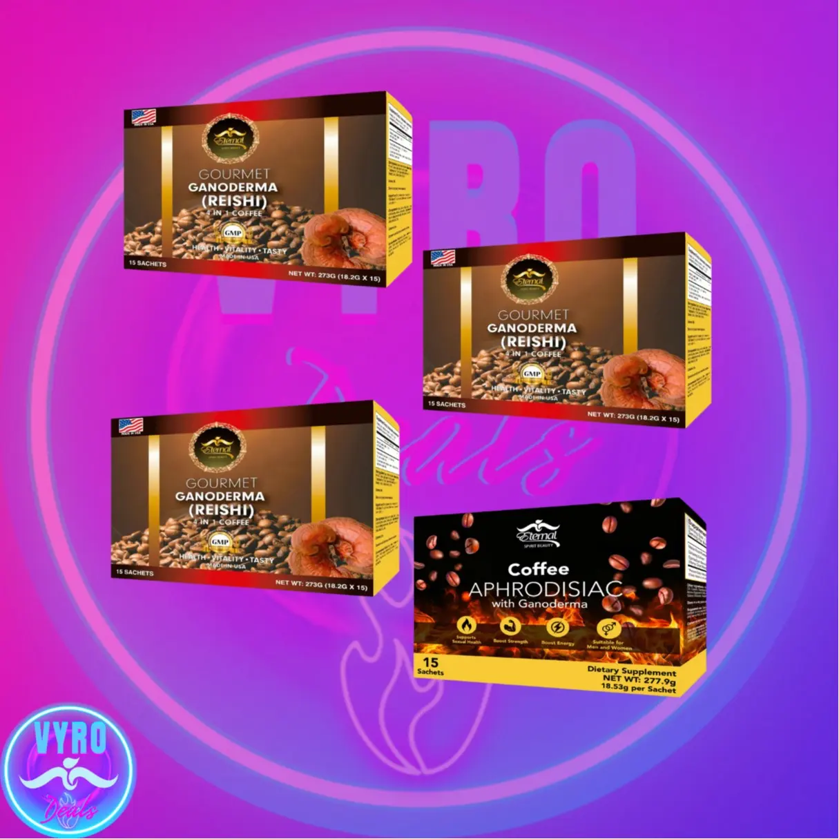 Super Instant Coffee Combo with Ganoderma