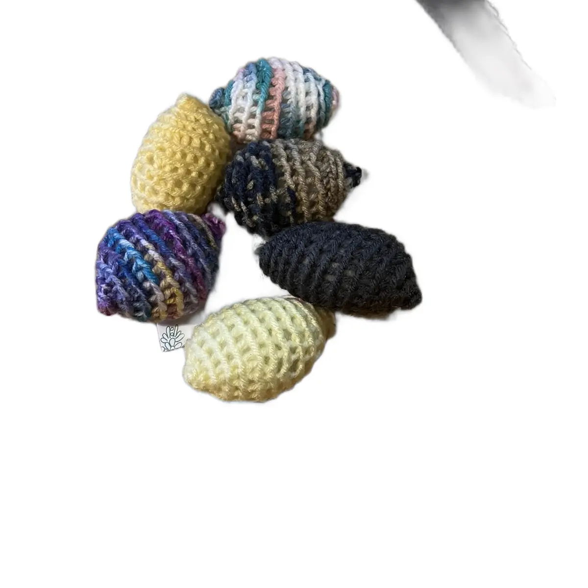 Hand  crocheted  eggs
