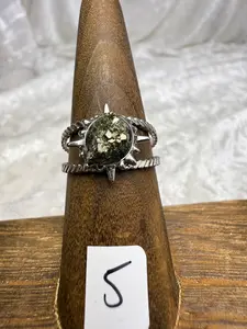 One-of-a-Kind Raw Pyrite Ring #5 | Handmade Adjustable Hypoallergenic Crystal Jewelry