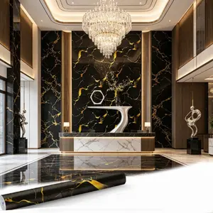Self-Adhesive Faux Marble Wall Sticker, Peel and Stick, Easy DIY, Ideal for Ceiling, Living Room, Home Decor, Room Decor, Indoor Scenes, Interior Decoration, Marble Pattern Wallpaper