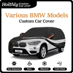 BMW custom 10-layer car cover, waterproof, all-weather, suitable for SUVs, 100% waterproof outdoor car cover, rain, snow, UV, and dust protection. Compatible models: 3 Series | 4 Series | X1 | X3 | X7 | Z4