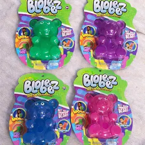 BloeBz Mega Squishy Bear - Assorted Colors - Stretchy & Squeezy - Perfect for Stress Relief & Fun - Not Your Ordinary Bear!