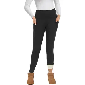 Fleece Lined Leggings for Women – Thick Winter Warm Thermal High Waisted Tummy Control Workout Yoga PantsGift