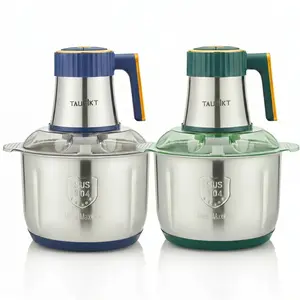 TAUFIKT 5L Food Processor & Meat Grinder, 500W Pure Copper Motor Electric Chopper, 1 & 2-Pack Available, Perfect Mother's Day Gift