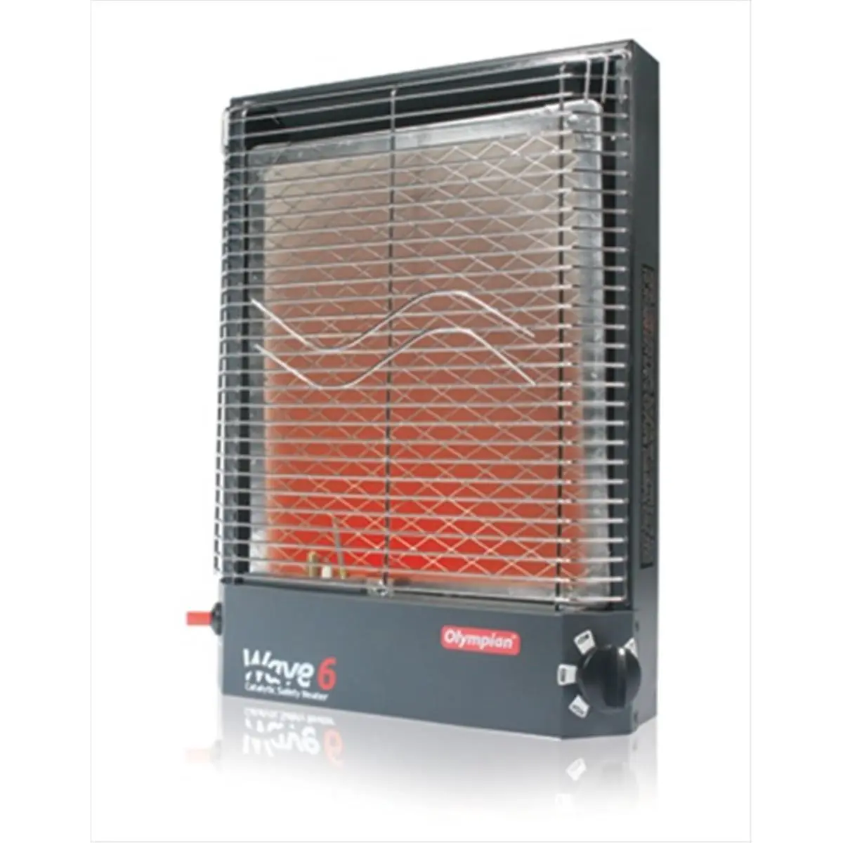 CAMCO Wave-6 Catalytic Safety Heater, Cordless Portable Heat Unit with Adjustable 3200-6000 BTU/hr, Silent Operation (No Fan or Blower Noise), Safety Shut-Off Feature, Ideal for Outdoor Heating
