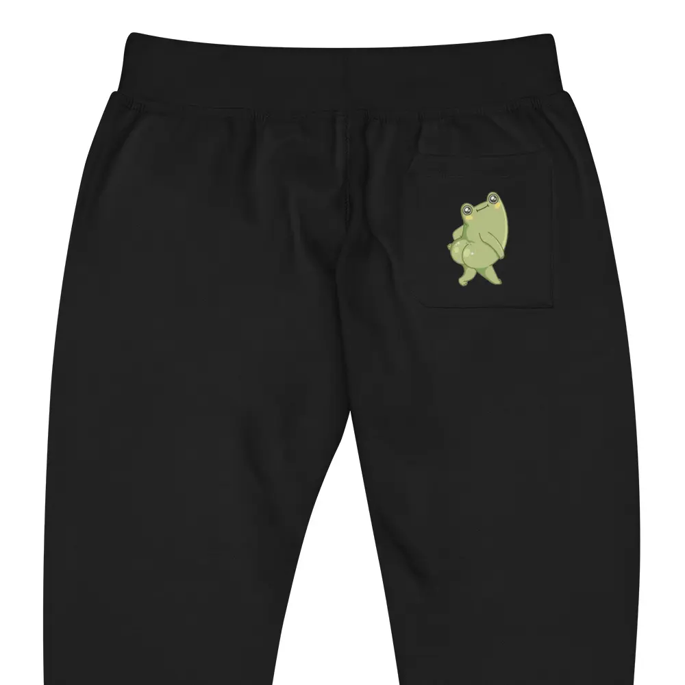 cute frog sweat pants fleece comfy peekaboo frog pocket gift for boyfriend/girlfriend valentines gift cheeky