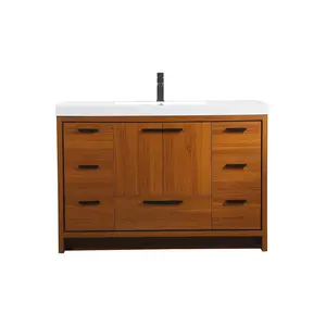 Wyatt Bathroom Vanity Set Teak