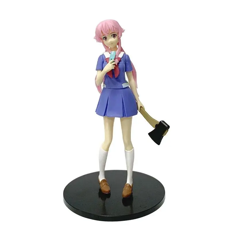 Future Diary REDIAL Anime Figure School Orm Schooirl Model Collectible PVC Static Figure for Fans and Collectors