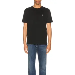 ALLSAINTS Brace Tonic Crew Tee in Jet Black