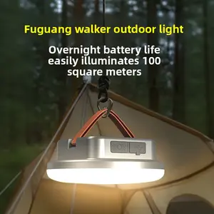 Solar Camping Lantern Magnetic Base High Brightness Long Lasting LED Light for Tent Fishing Hiking Outdoor Adventures