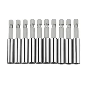 10 Piece Magnetic Extension Socket Drill Bit Holder Set, 1/4 Inch Hex Electric Tool, 2.35 Inches Long, Improve Efficiency, Quick Release Adapter Kit, Impact Bit Set