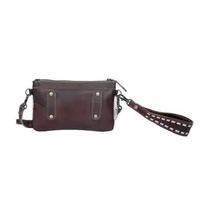 Cowhide Wristlet