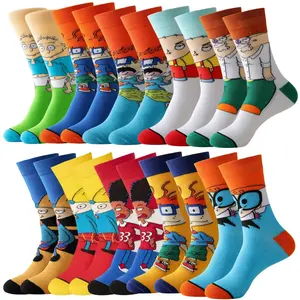 [10 Pairs] Cute Cartoon Socks for Teens, Comfy Breathable Crew Socks