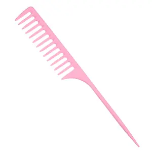 VOCOSTE Wide Tooth Rat Tail Comb, Plastic Long Tail Comb, Tip Tail Combs for Wet Curly Hair, Parting Comb for Women Men