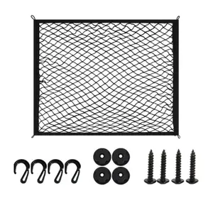 1pc Car Elastic Bed Net, High Stretch Cargo Net for Truck Tailgate, Durable Polyester, Lightweight, Easy Installation, Flexible Material