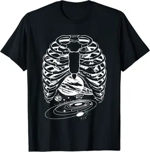 Skeleton Shirt, Ribcage shirt, Skeleton Ribs Bones Costume T-Shirt - 69B09PHQ4TP1