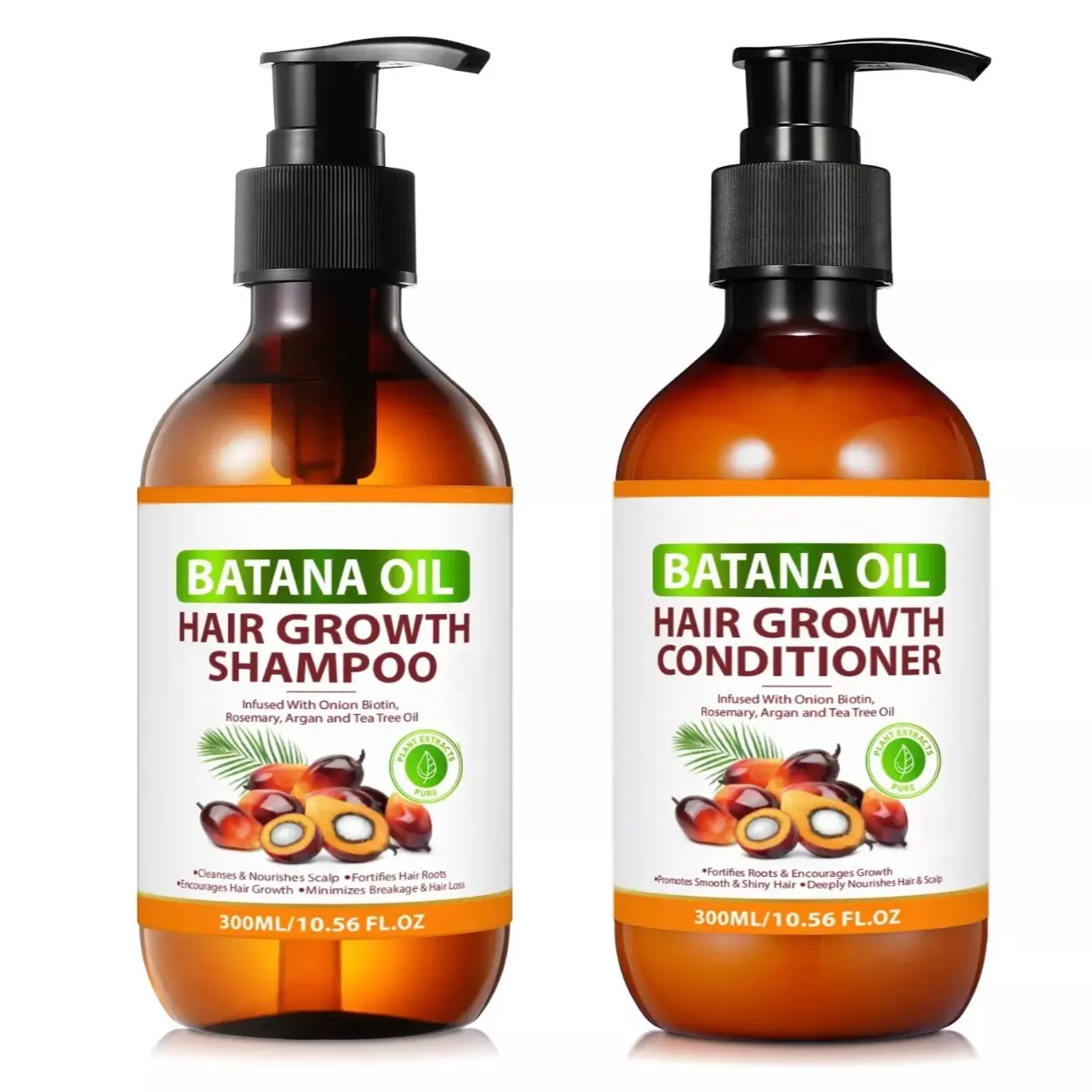 3in1 Hair Growth shampoo & Conditioner With Natural Batana oil infused with Rosemary onion and biotin  conditioner encourages hair growth