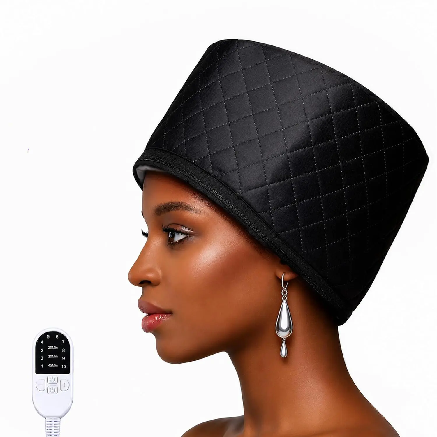Thermal Hair Steamer Cap - Adjustable Portable Heat Tool for Black Natural Curly Hair Deep Conditioning & Home Care