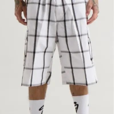 メンズウェア #ADJUSTABLE SHORTS CHECKER SHAKAWEAR Men's Plaid Checker Shorts SHAKA WEAR 6 Pockets