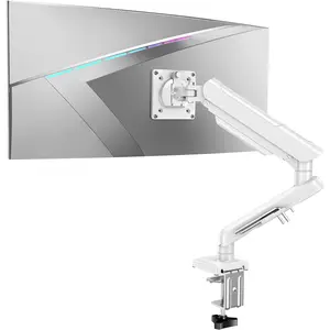 Single  Mount Arm Fits up to 32 Inch,  Desk Mount Holds 4.4-22lbs Computer Screen, Full Motion Gas Spring Desk Mount, VESA 75x75, 100x100, Freelift Pro