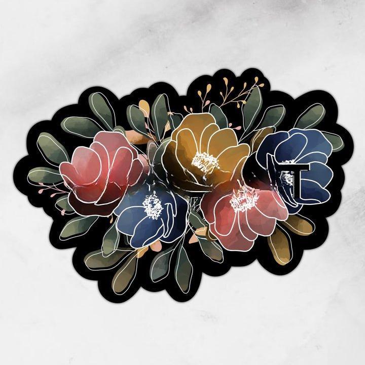 Resilient Brand Floral Design 3" Waterproof Sticker No Warranty Perfect for Laptops Water Bottles Cars & More