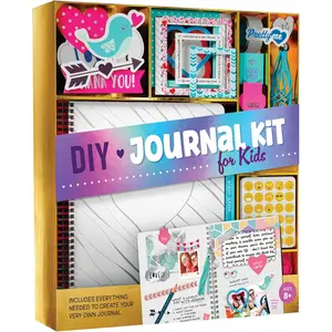 DIY Journal Kit for Girls - Gift for 8-14 Year Old Girl - Cool Birthday Gifts Ideas for Teens - Fun Cute Art & Crafts Kits for Tween Teenage Kids - Scrapbook & Diary Supplies Toy Set
