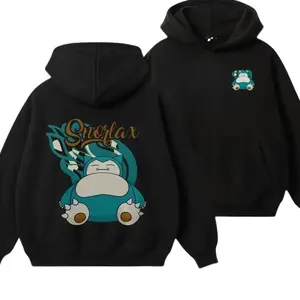 Youth & Adult Adorable Snorlax Graphic Hoodie, Soft Everyday Style Unisex Oversized Hoodie Pullover, Youth Clothing, Adult Clothing