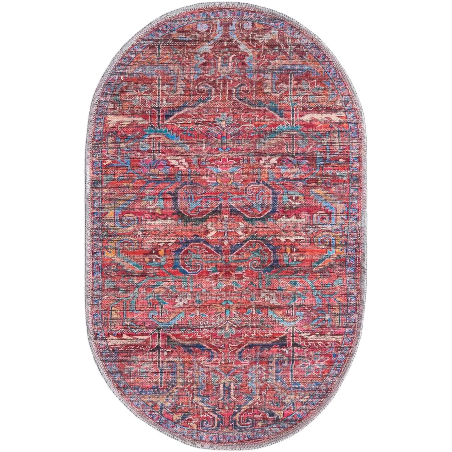 Rust Red - A 2'  x  3' Oval