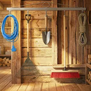 36 Inch Chain Link Fence Stretcher with 5 Thick Hooks, Heavy Duty Steel Woven Wire Fence Stretching Tool for Farm Fence Installation