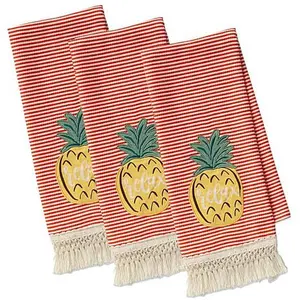Design Imports Island Tropics Pineapple Kitchen Towels 3-pack