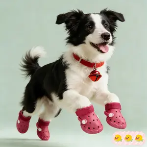 Dog Shoes 4 Pack Breathable Dog Boots for Small Medium Large Dogs, Soft Anti-Slip Paw Protectors for Outdoor Walking, Summer Hot Pavement Protection Pet Shoes