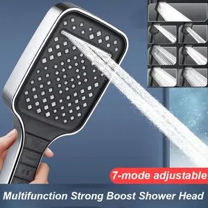 High Pressure Shower Head Handheld Shower Head Large Panel Showerhead Easy to Install Powerful Shower Head for Bathroom，Angle-Adjustable Water Saving Body Sprayer，Power Wash Mode to Clean Bathroom, Pets, Shower Head Replacement
