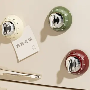 Kitchen Magnetic Timer Luxury Precision Countdown Timer Adhesive Desktop Refrigerator Mechanical Timer