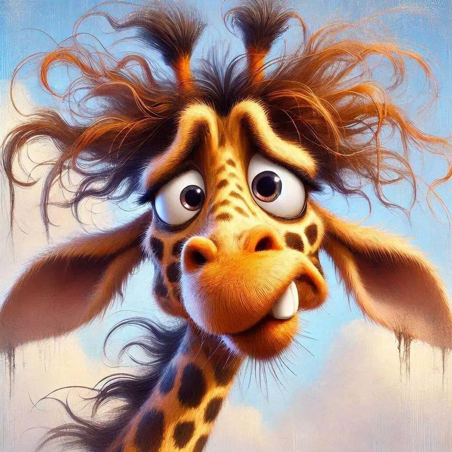 1pcs 5D DIY diamond painting kit, 5D diamond art set, DIY decor, funny giraffe diamond painting kit full round diamonds DIY, mosaic, diamond art, Diamond Pattern Design, DIY art home decor, suitable for Halloween and Christmas.