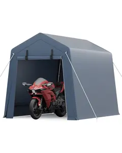 GAOMON Carport 6x8FT Heavy Duty Carport w/Roll-up Windows,Car Canopy Portable Garage,Car Canopy w/UV Resistant Waterproof All-Season Tarp for Car Boat Truck Motorcycle