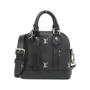 Pre-owned Louis Vuitton Calfskin Shoulder Bags LV Blason Nano Alma Calf Bag