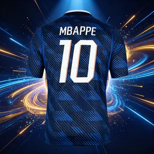 2026 France National Home 10# Mbappé Short Sleeve Soccer Jersey Quick-Dry