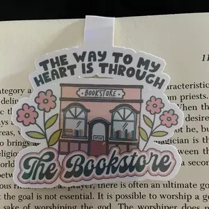 The way to my heart magnetic bookmark