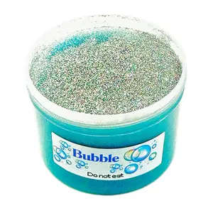 Bubble 8 oz Clear Slime with Baby Powder Scent Fun Freebies in Every Order Do Not Eat