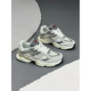 2026 New Style 9060 Thick Autumn Winter Unisex Dad Shoes, Casual Warm Sports Sneakers for All Seasons, Patchwork Textile Upper with Rubber Sole retro trendy